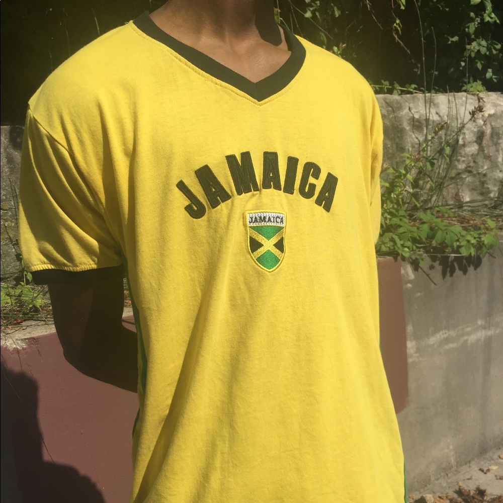 Jamaican V-neck t-shirt